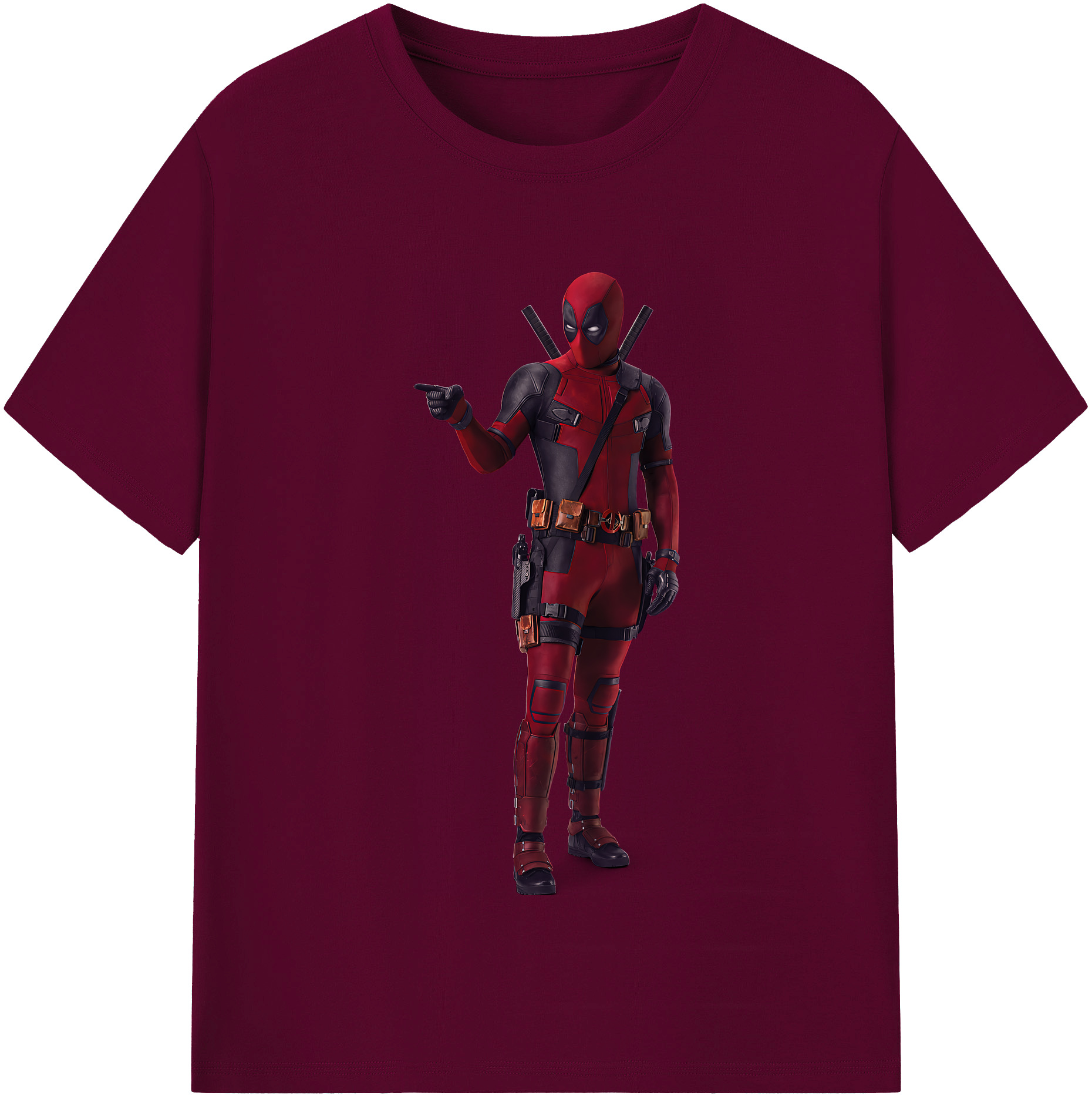 （画像用） Deadpool デッドプール レディースカジュアルプリントTシャツ（綿100％）